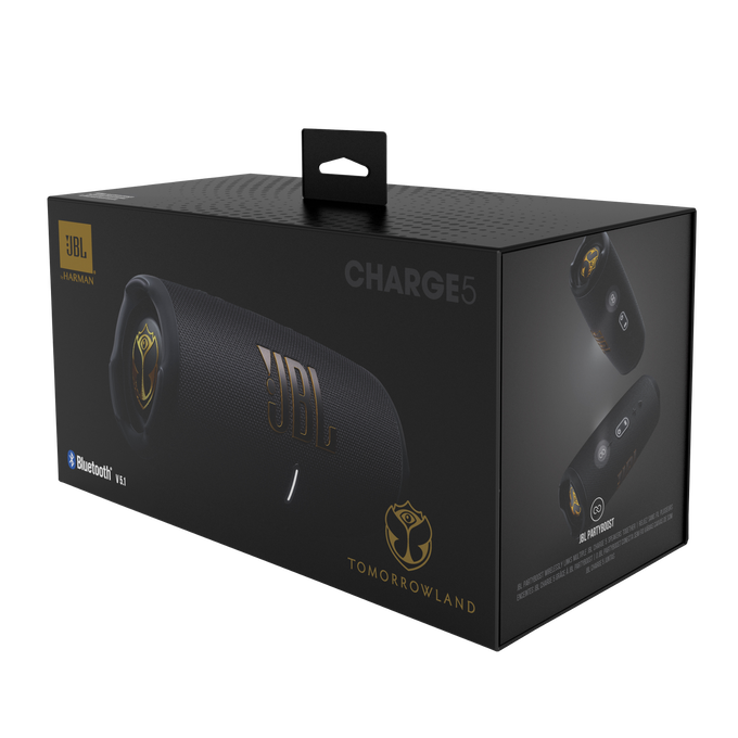 JBL Charge 5 Tomorrowland Edition - Black - Portable Waterproof Speaker with Powerbank - Detailshot 2 image number null